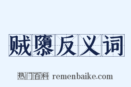 贼隳反义词是什么意思的图片